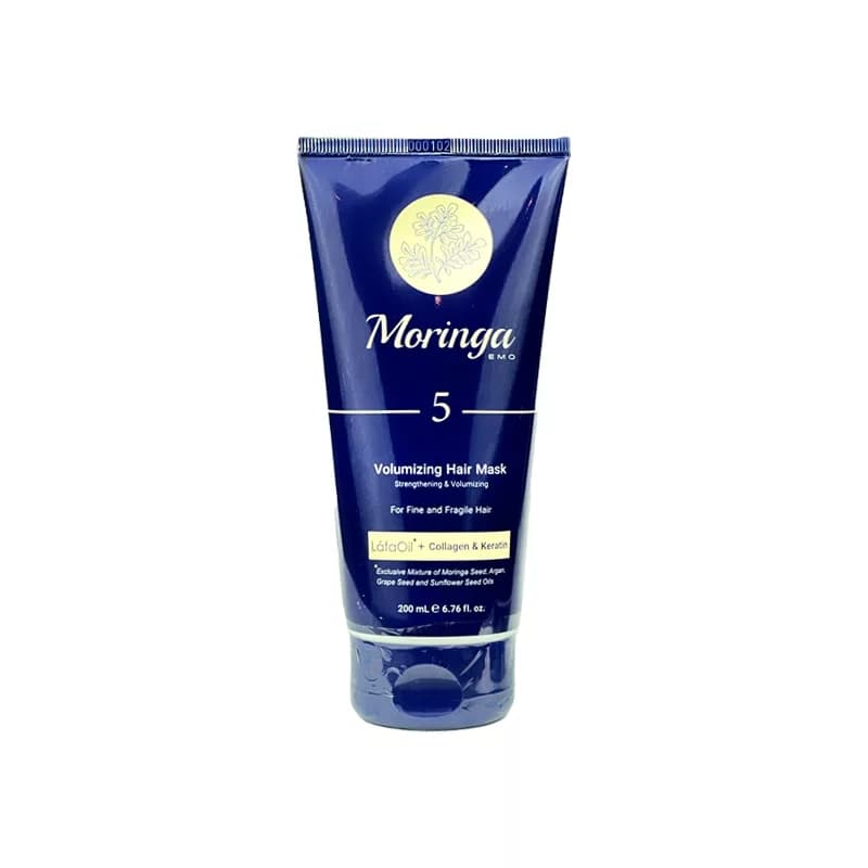 ماسک مو حجم دهنده مورینگا شماره 5 مناسب مو نازک و شکننده 200ml | آلور استور