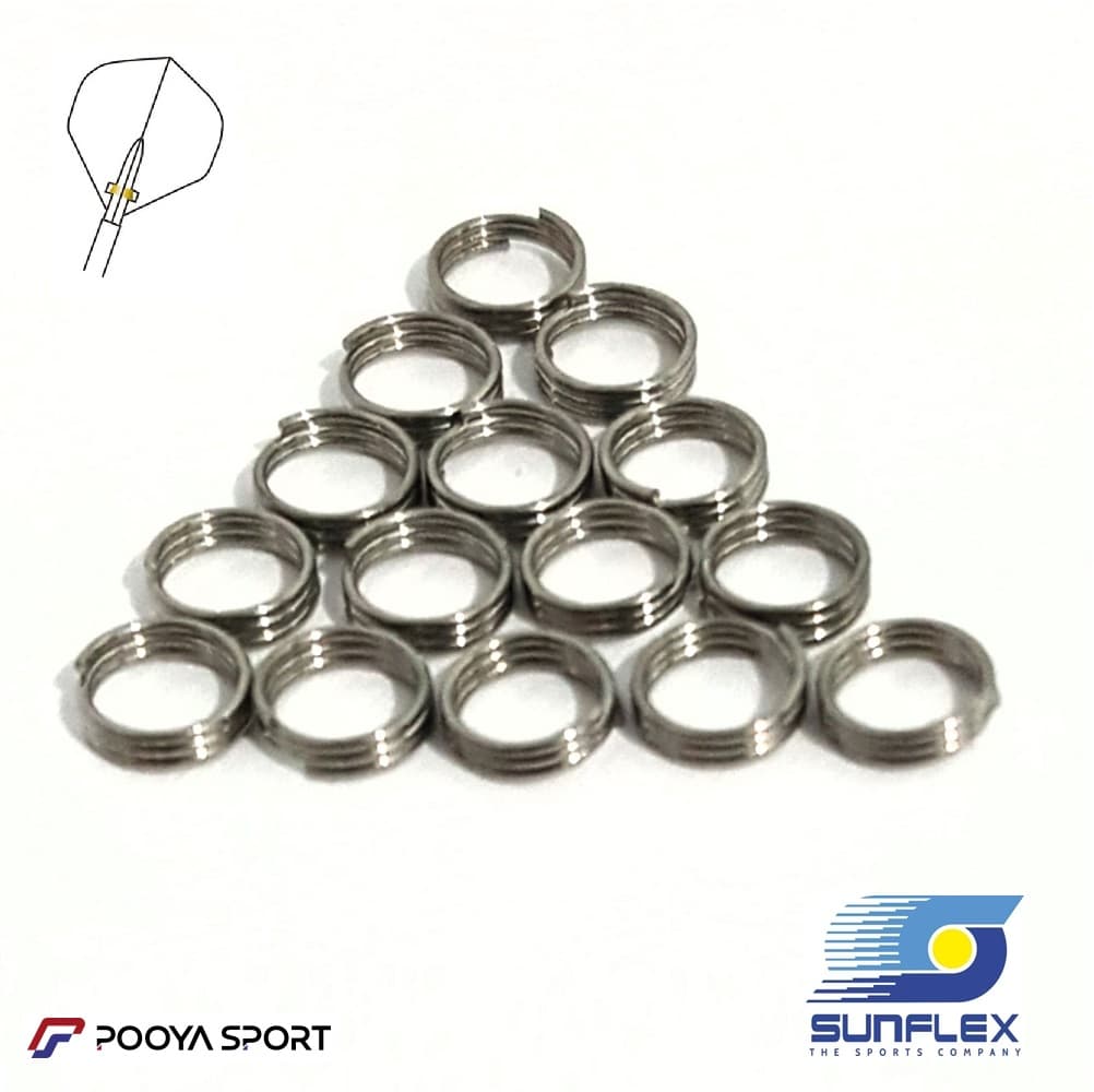 رینگ و فنر نگهدارنده پر دارت سانفلکس Sunflex بسته 12 عددی اصل