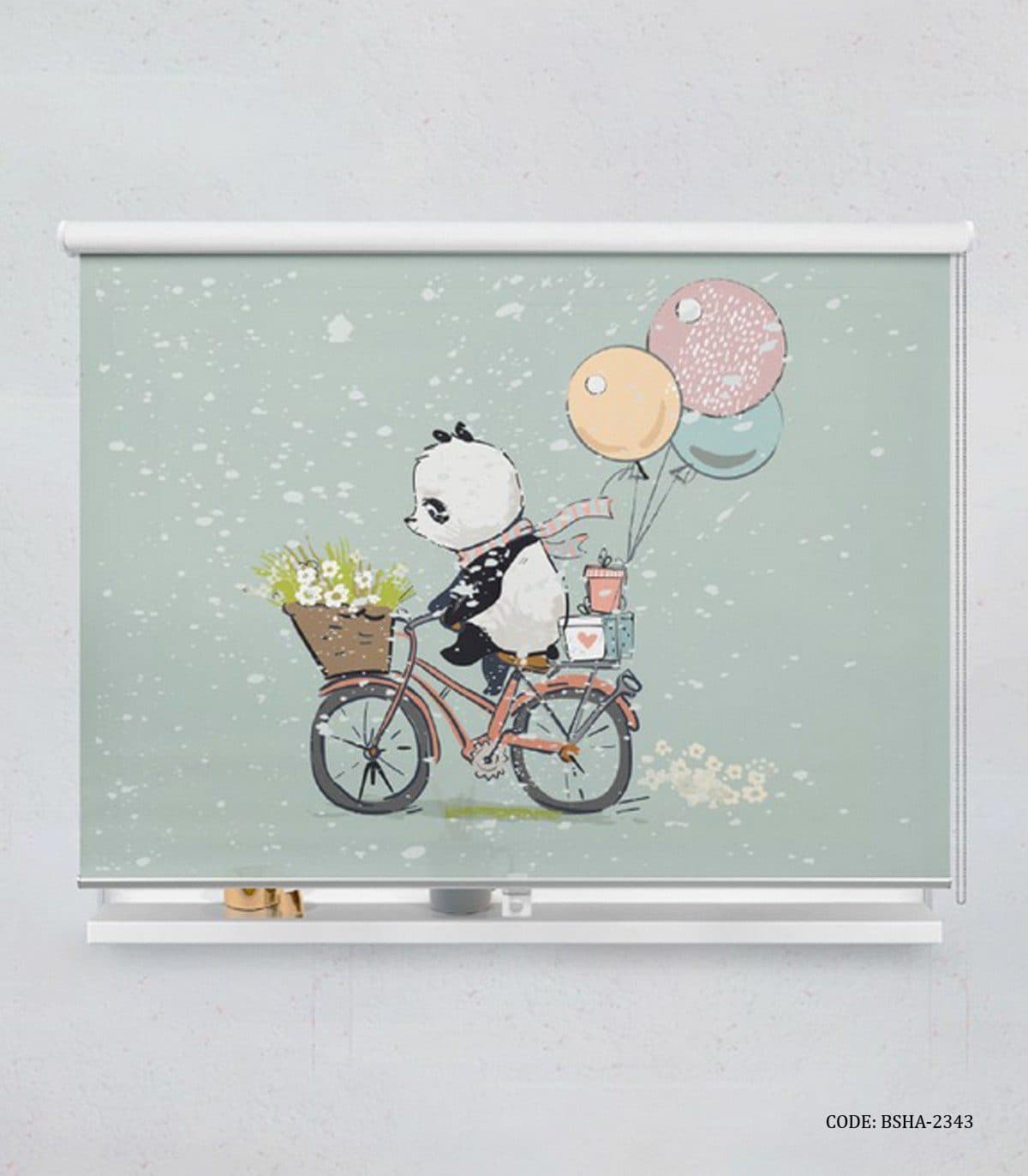 پرده شید کودک پسرانه طرح پاندا مدل Cute Panda