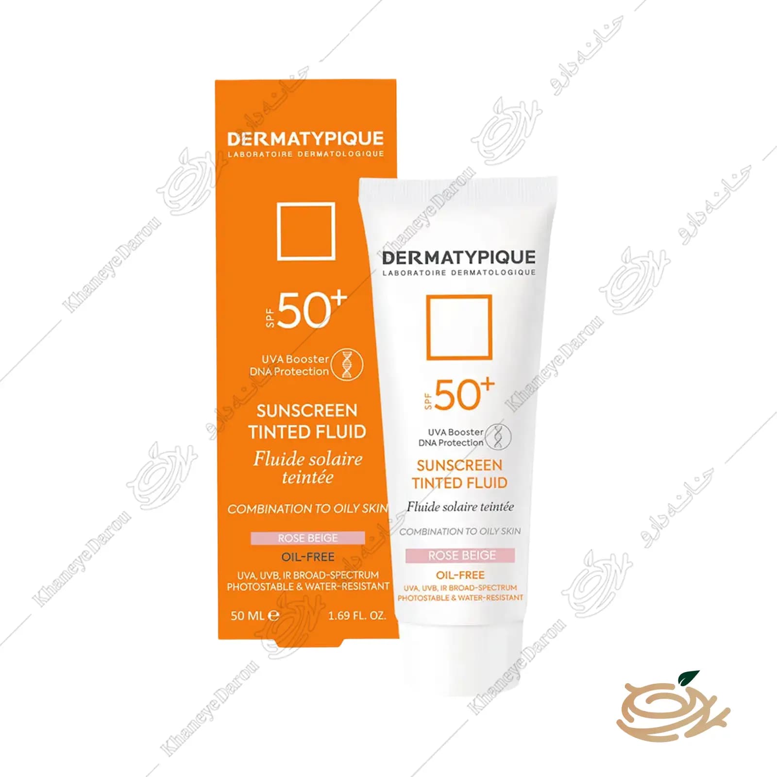 درماتیپیک ضد آفتاب رنگی فلویید پوست مختلط و چرب +SPF50(رز بژ) — تصویر ۹