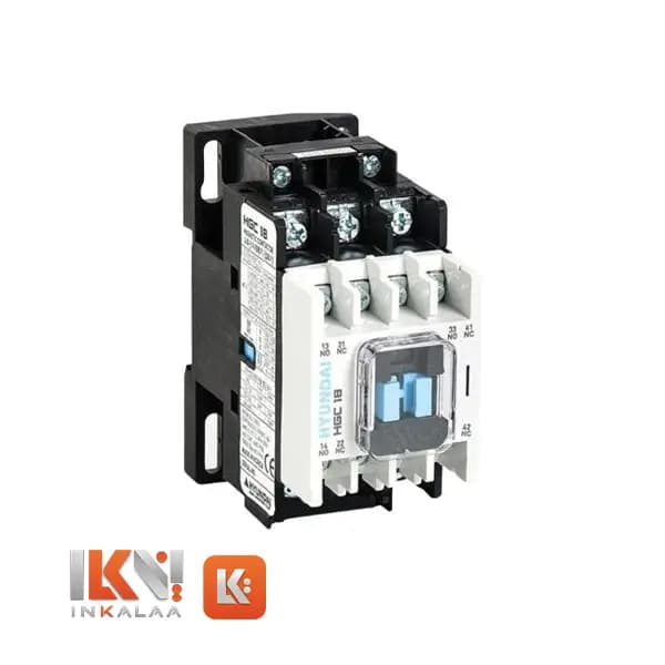 کنتاکتور AC3 18 آمپر 7.5 کیلووات با بوبین 24-220V DC هیوندای