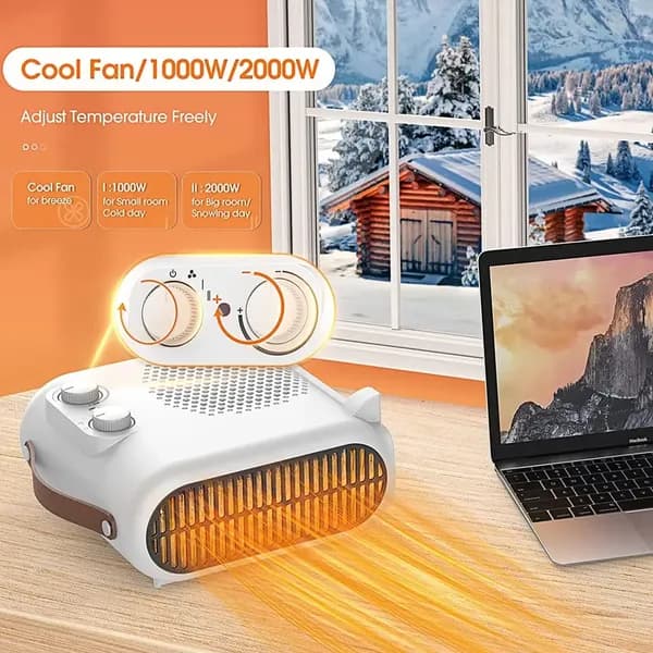 فن هیتر و بخاری جیپاس مدل 28547 | Geepas Fan Heater 28547 — تصویر ۴