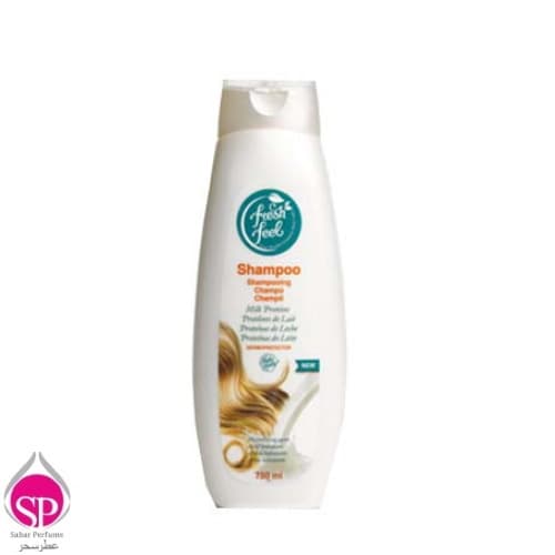 شامپو فرش فیل حاوی پروتئین شیر FRESH FEEL Shampoo Milk Proteins 750ml