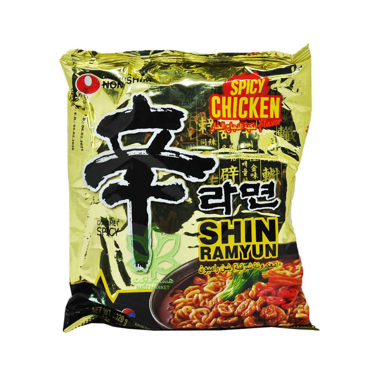 نودل کره ای مرغ تند شین رامیون نانگشیم گلد 120 گرم – nongshim