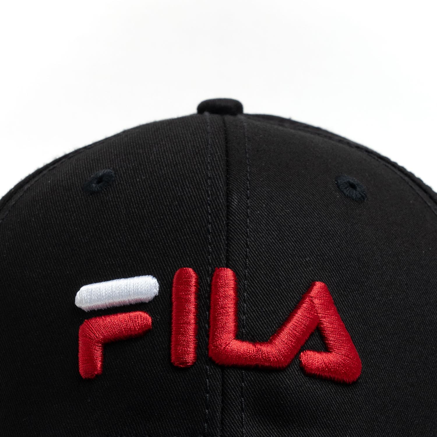 کتان بیسبالی لبه مغزی گلدوزی قرمز Fila — تصویر ۵