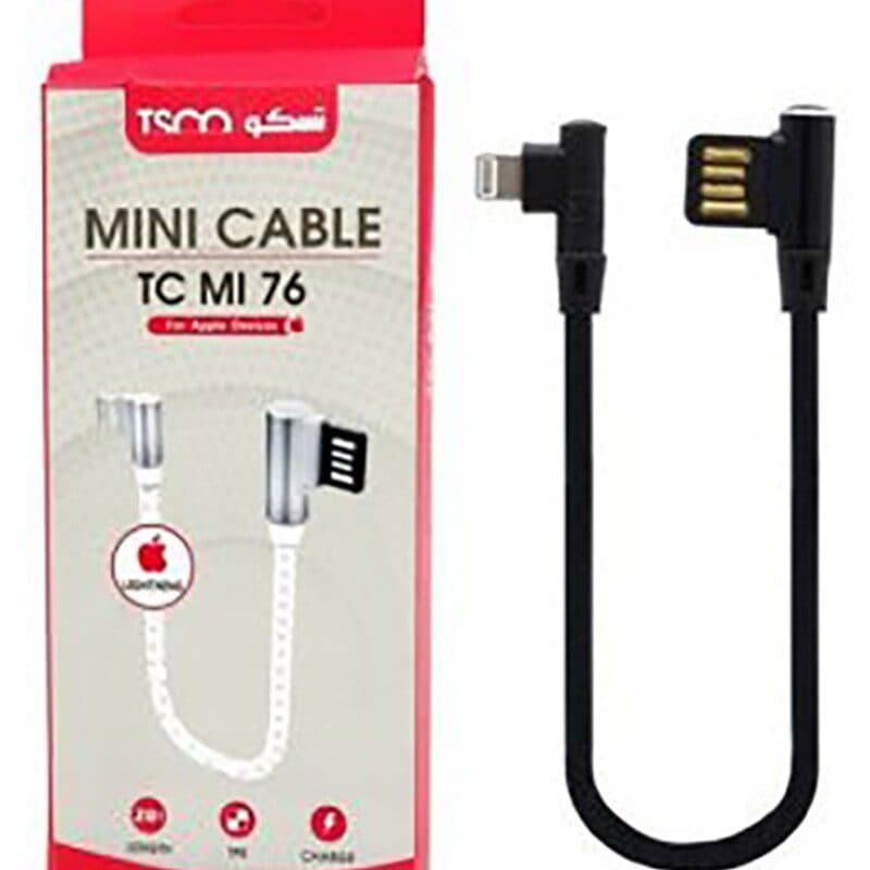 کابل مینی آیفونی TSCO TC MI 76 20cm دو سر L کدez8