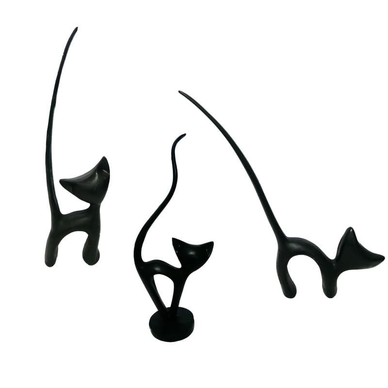 مجسمه مدل گربه دم باریک ملوس مجموعه 3 عددی
