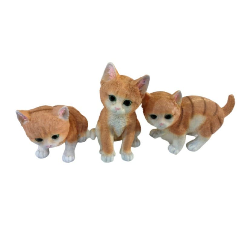 مجسمه مدل گربه طبیعی مجموعه 3 عددی