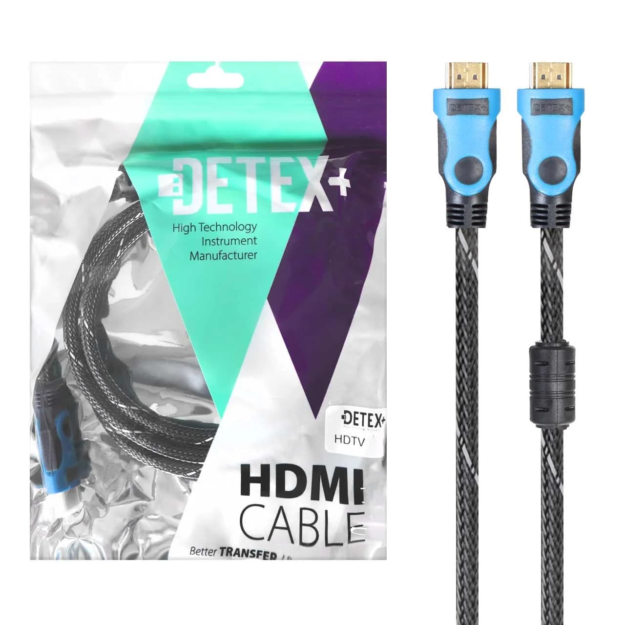 کابل 1.5 متری DETEX+ HDMI – مشکی