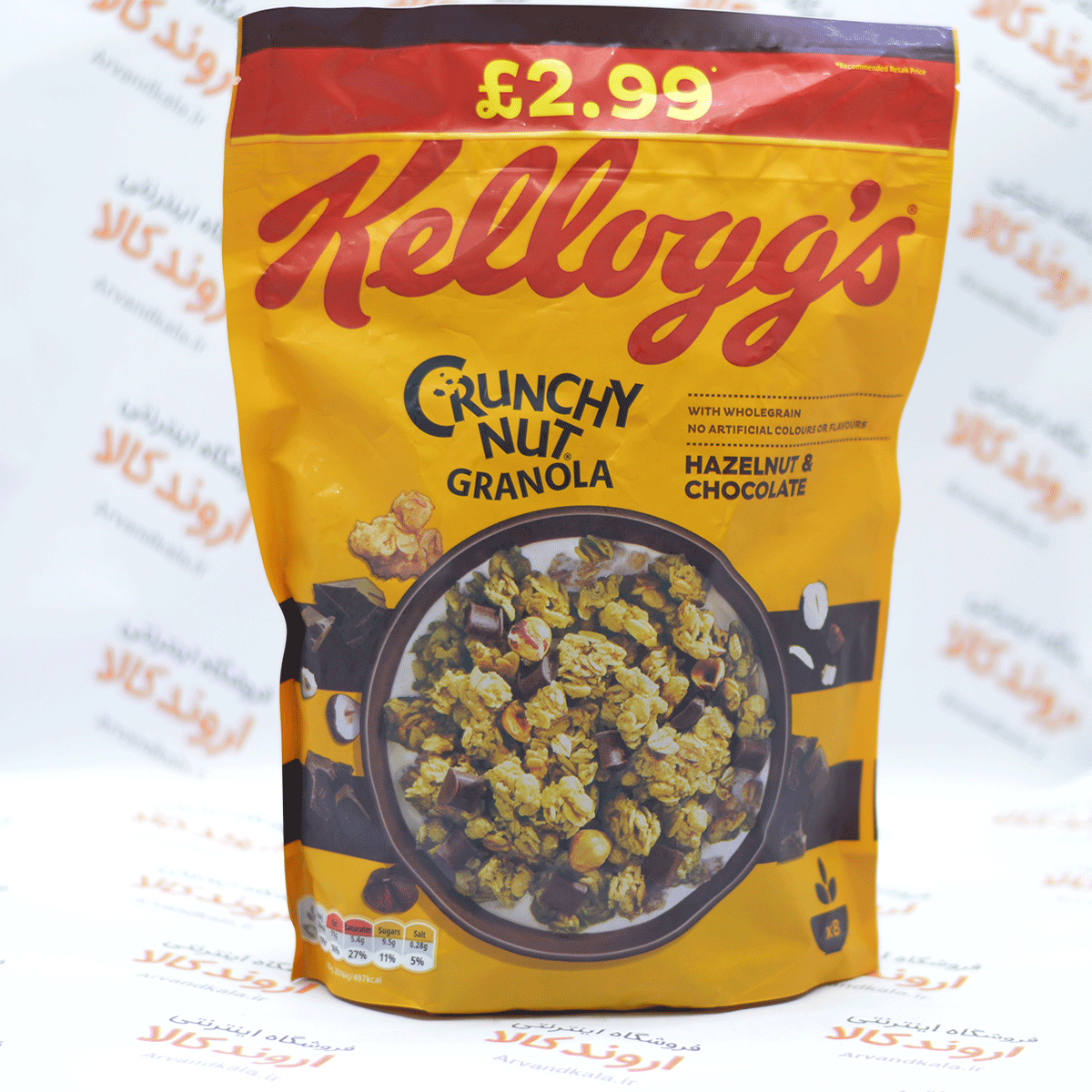 کورن فلکس کلوگس Kelloggs مدل Choco & Hazelnut