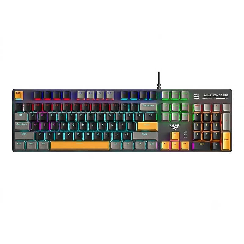 کیبورد مکانیکال گیمینگ آئولا مدل AULA S500 با سوئیچ آبی RGB — تصویر ۲