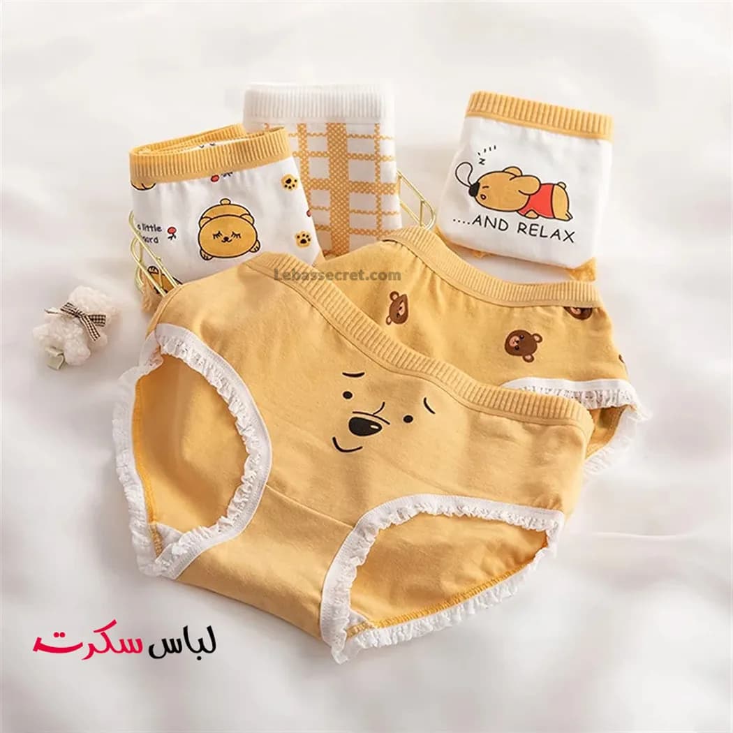 شورت نخ و پنبه بسته 3 عددی ls276