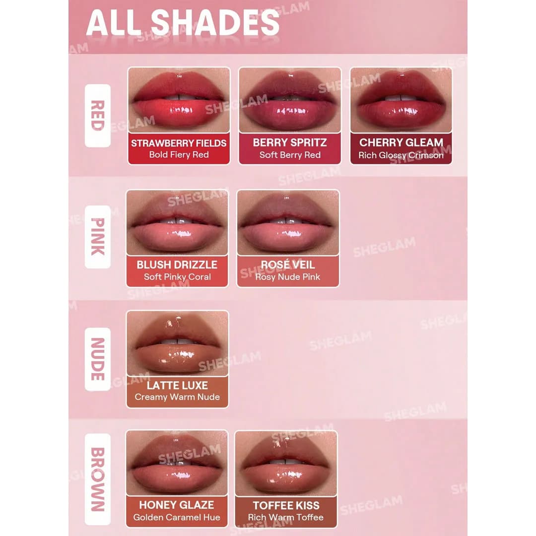 لیپ پلامپر حجم دهنده لب شیگلم Sheglam مدل Bold Booster رنگ Blush Drizzle — تصویر ۸
