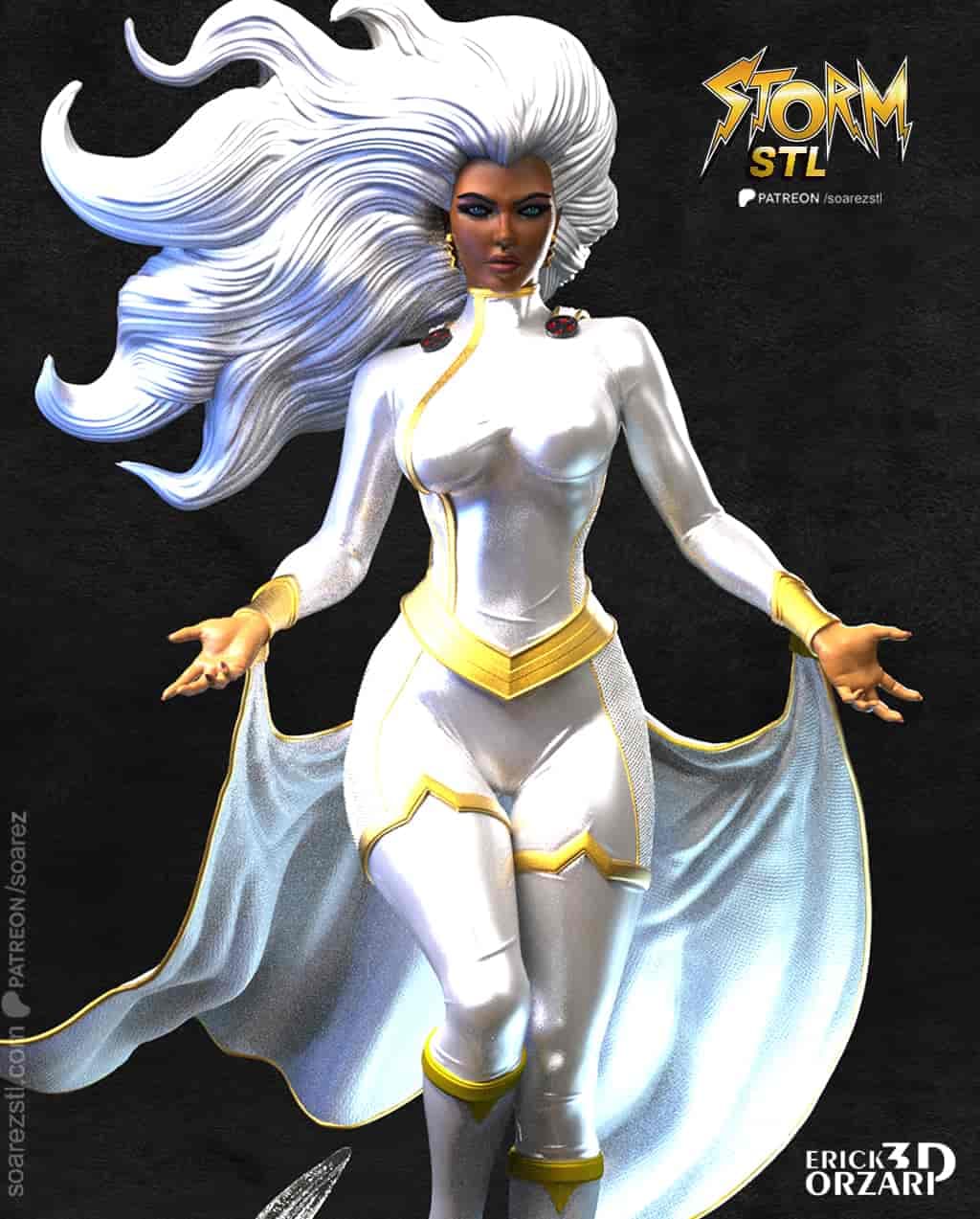 ⚡🌩️ فیگور استورم Storm | ارتفاع 40 سانتیمتر | جنس PLA+ — تصویر ۳