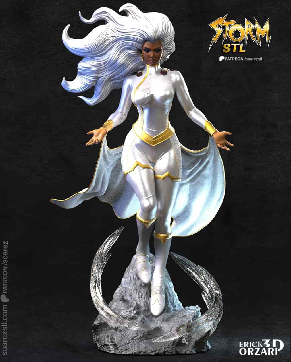 ⚡🌩️ فیگور استورم Storm | ارتفاع 40 سانتیمتر | جنس PLA+