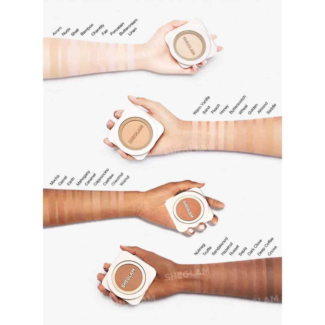 پنکیک پودری شیگلم مدل skin-focus رنگ Nude — تصویر ۵