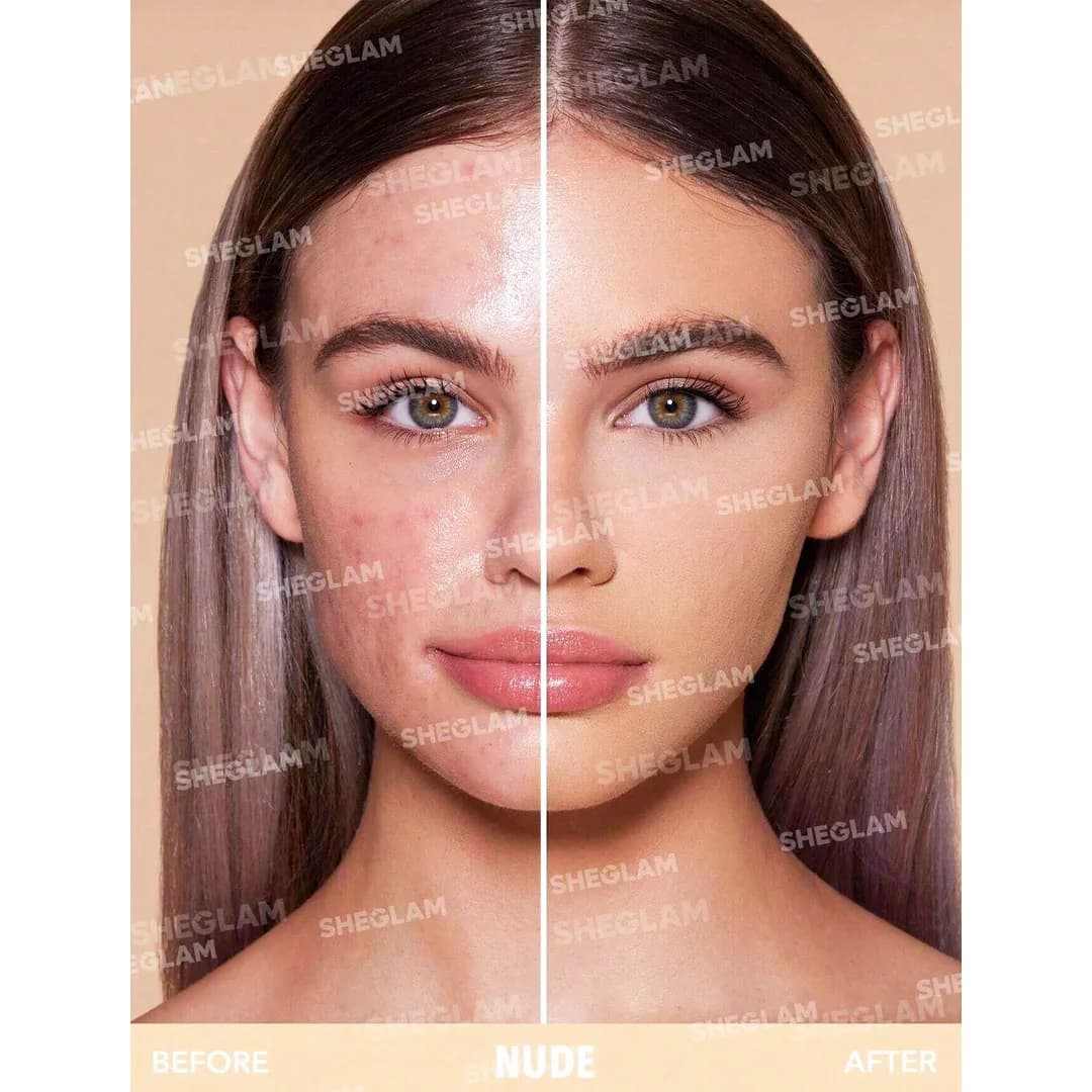 پنکیک پودری شیگلم مدل skin-focus رنگ Nude — تصویر ۷