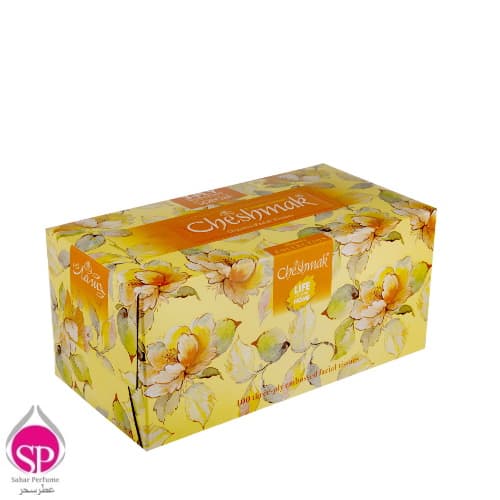 دستمال کاغذی ارگانزا سه لایه 100 برگ چشمک