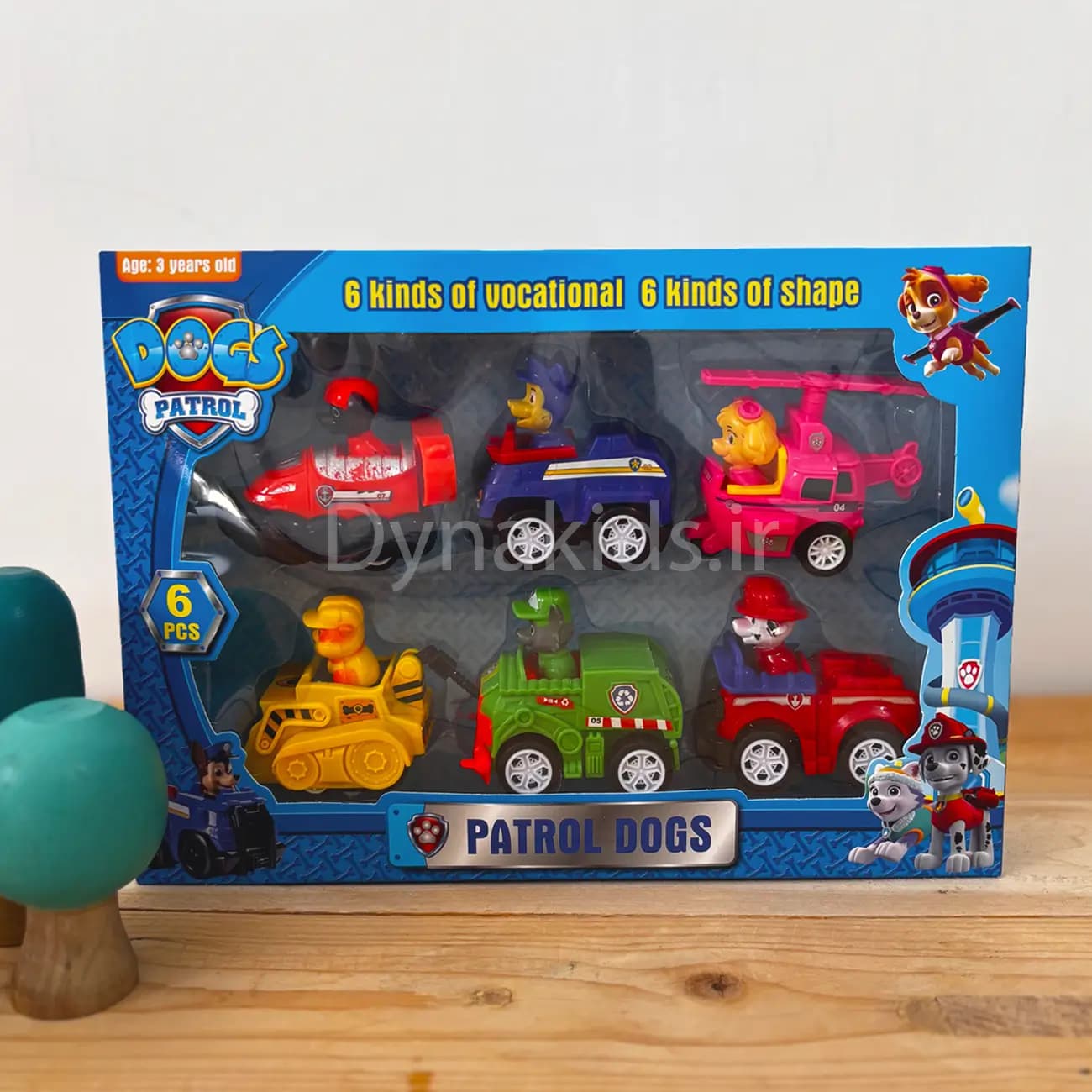 پک 6 عددی سگ‌های نگهبان (Paw Patrol)