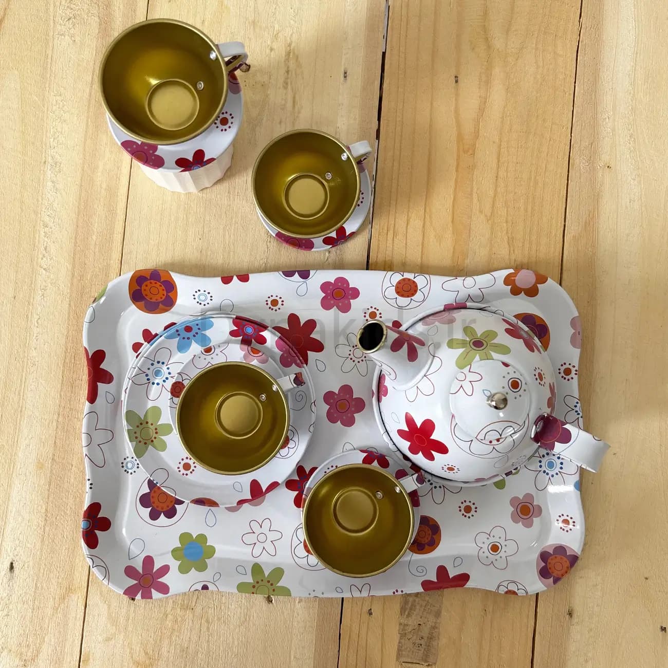 ست چای‌خوری فلزی کودک — تصویر ۳