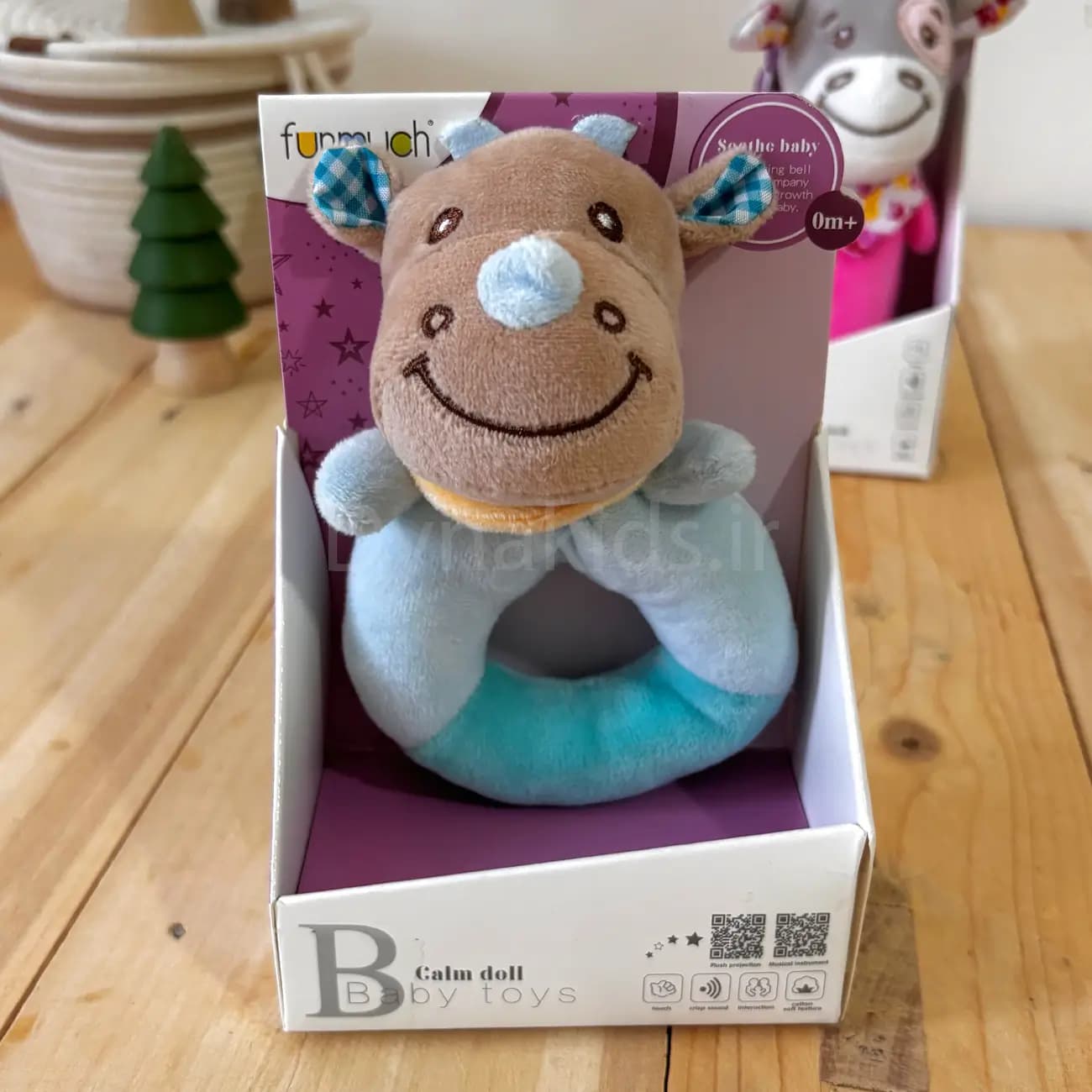 جغجغه پارچه‌ای عروسکی نرم Baby Toys — تصویر ۳