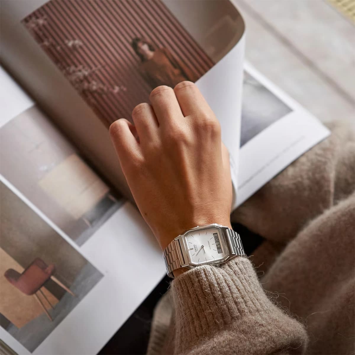 ساعت کاسیو Casio مردانه مدل AQ-230A-7AMQY — تصویر ۵