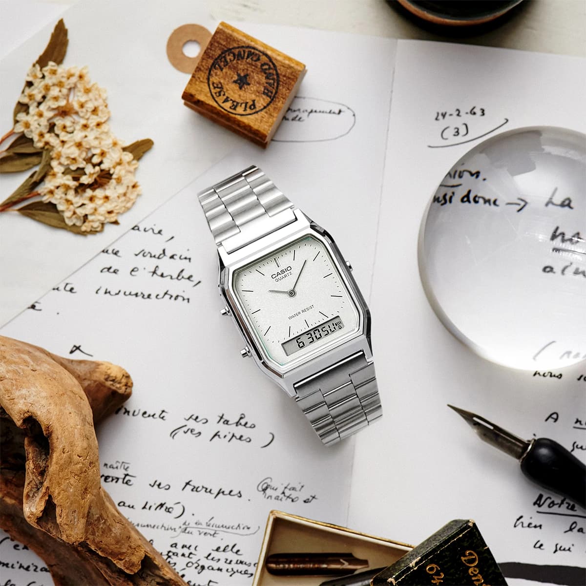 ساعت کاسیو Casio مردانه مدل AQ-230A-7AMQY — تصویر ۳