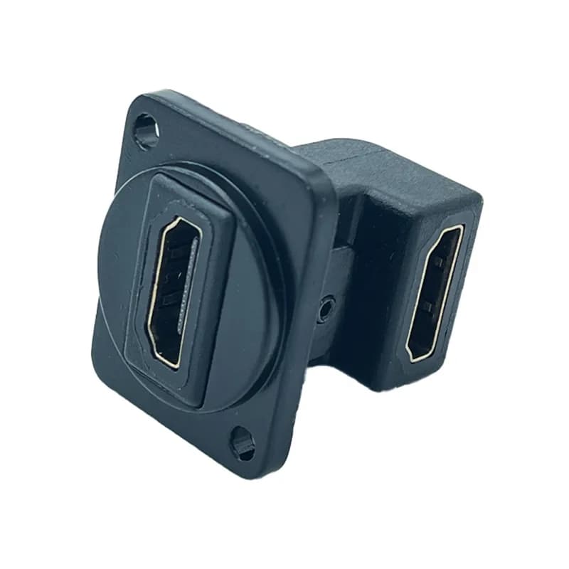 برل پنلی HDMI فلزی دو سر ماده 90 درجه