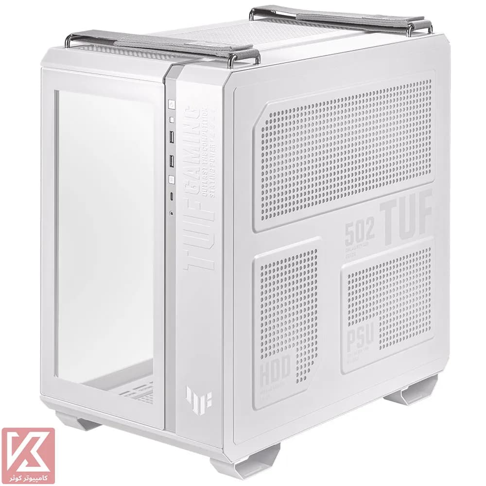 کیس سفید ایسوس مدل TUF Gaming GT502 — تصویر ۴