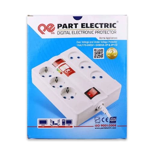 محافظ 6 خانه دیجیتال با کابل 5 متری پارت الکتریک — تصویر ۳