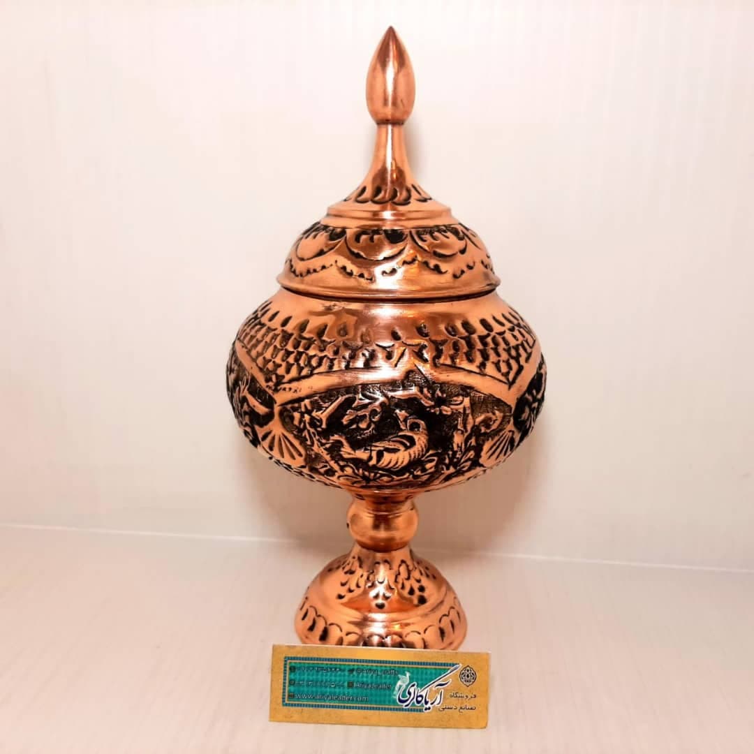 شکلات خوری مس قلم دربدار 27سانت