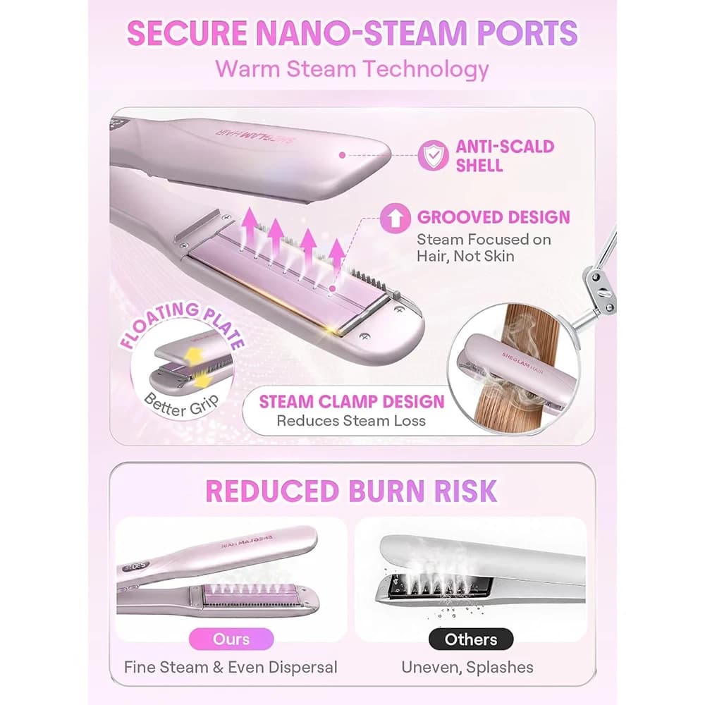 اتو مو بخاردار شیگلم مدل Hydra Shot Steam Iron Pro-EU Plug — تصویر ۱۲