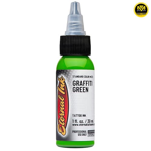 جوهر سبز تاتو Graffiti green
