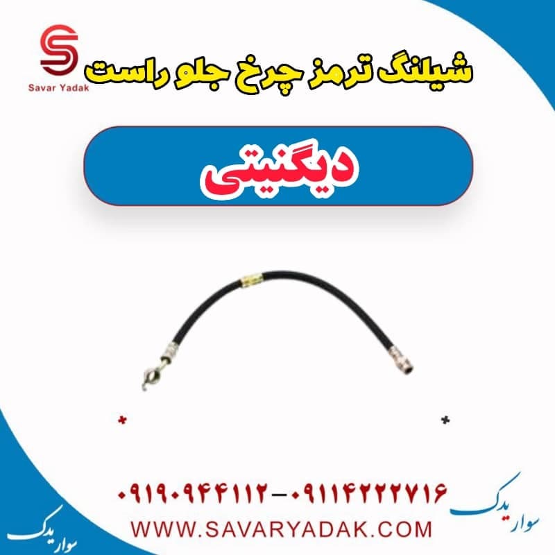 شیلنگ ترمز چرخ جلو راست دیگنیتی