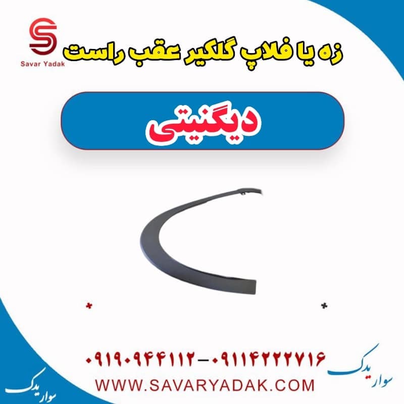 زه یا فلاپ گلگیر عقب راست دیگنیتی