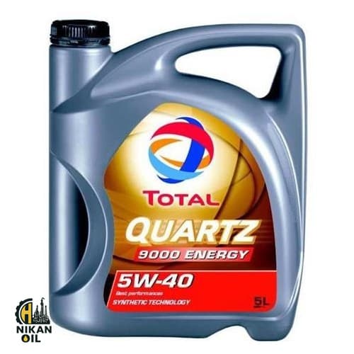 روغن موتور خودرو توتال مدل QUARTZ 9000 ENERGY MVP ۵W40 چهار لیتری