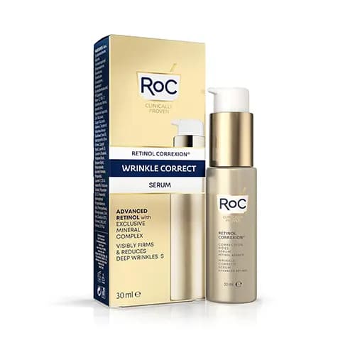 سرم ضد چروک صورت مدل رتینول کارکشن راک ROC