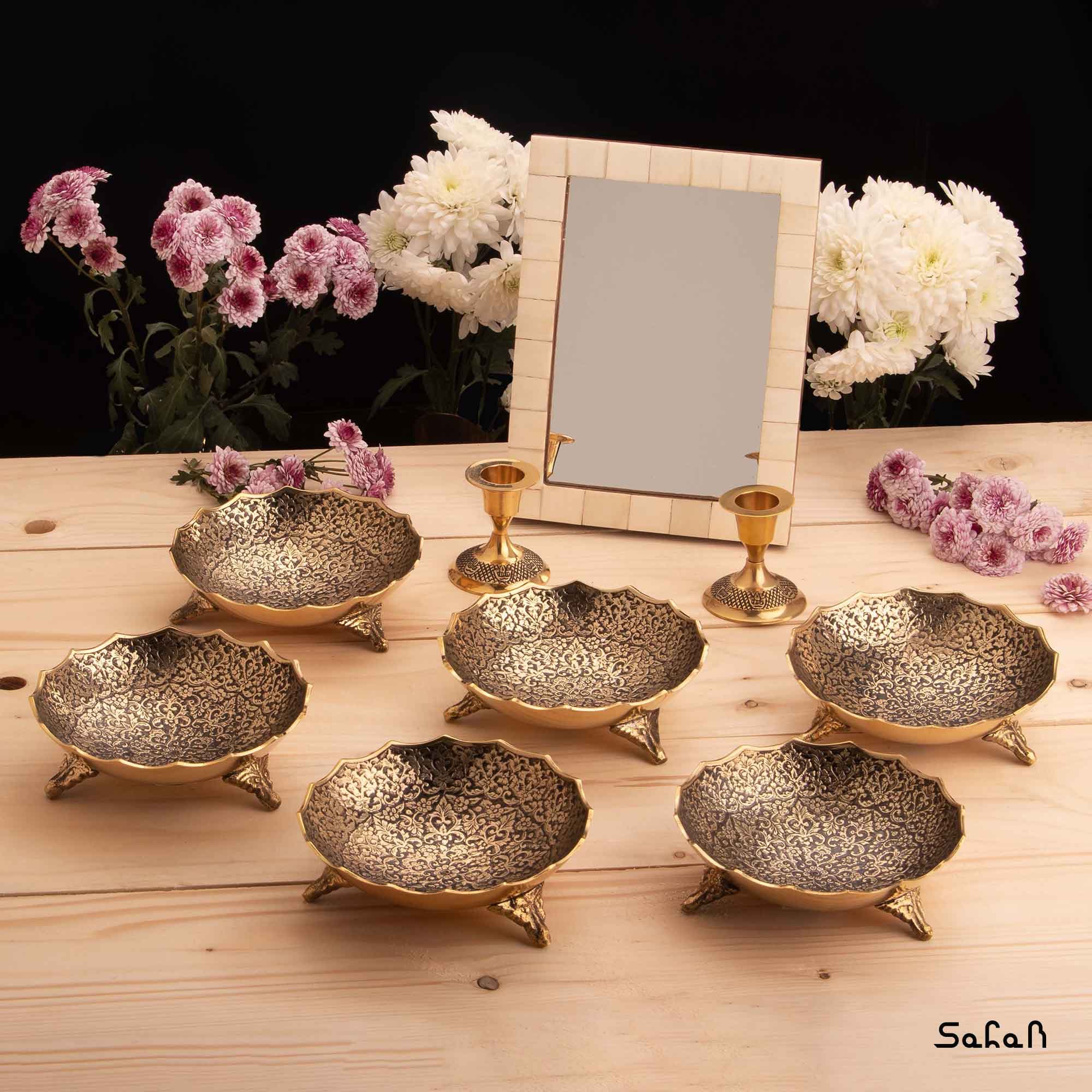 ست هفت سین برنجی میناکاری کد 105