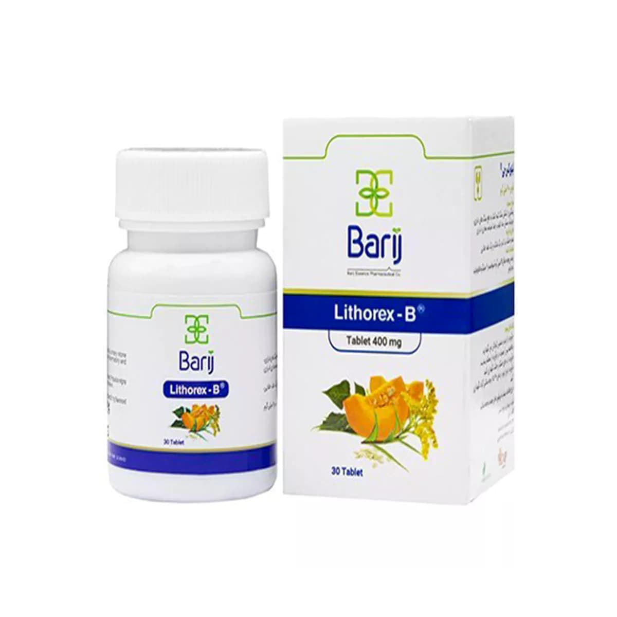 کپسول لیتورکس B باریج اسانس مناسب دفع سنگ کلیه و مثانه، بسته 30 عددی