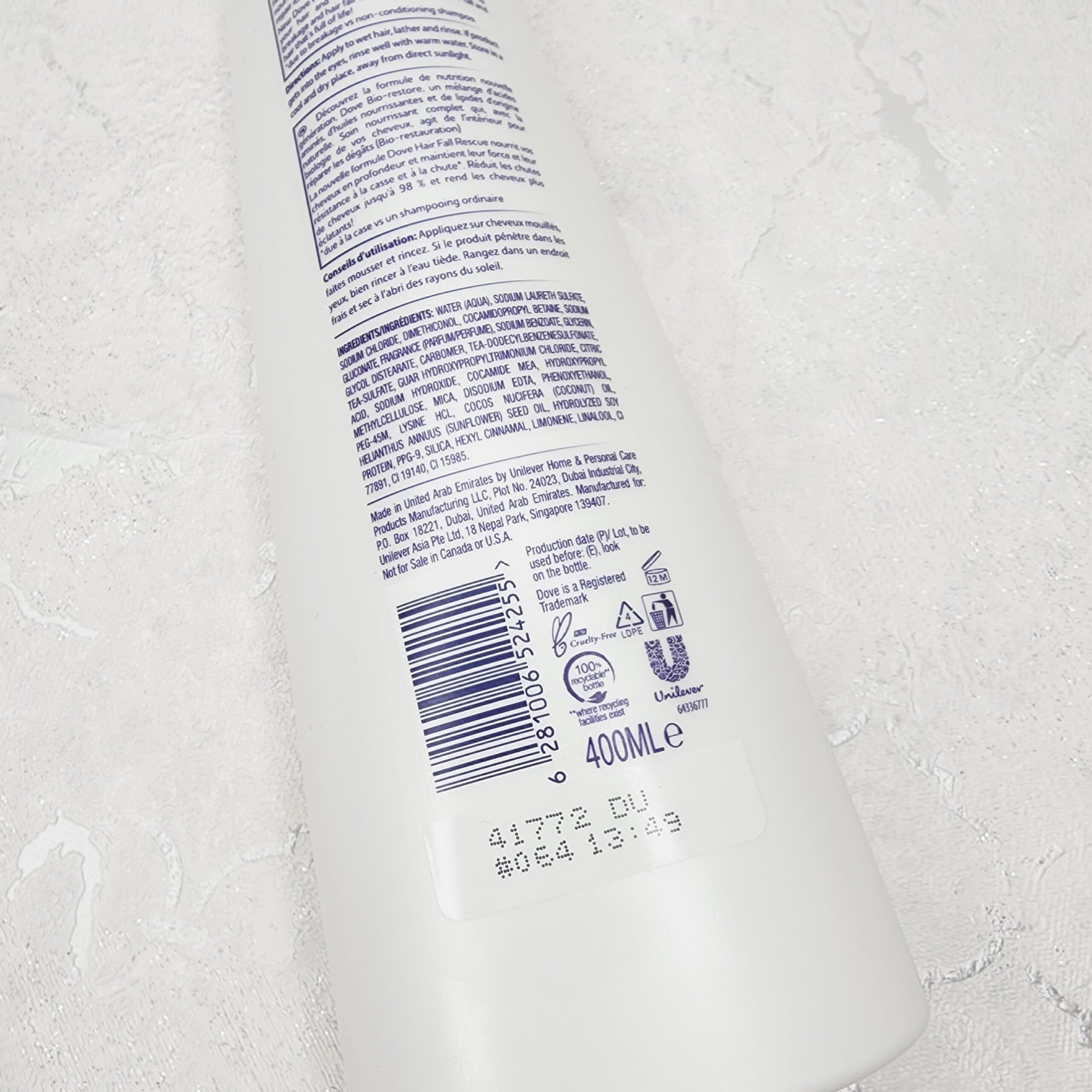 شامپو ضد ریزش مو داو مدل Hairfall Rescue حجم 400 میلی لیتر — تصویر ۳