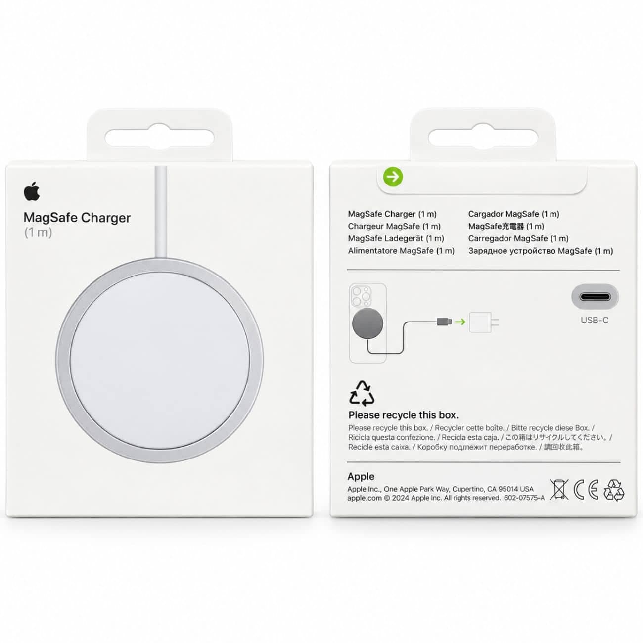 شارژر بی سیم اورجینال اپل Apple MagSafe مدل A2580 توان 25 وات طول کابل 1 متر — تصویر ۸