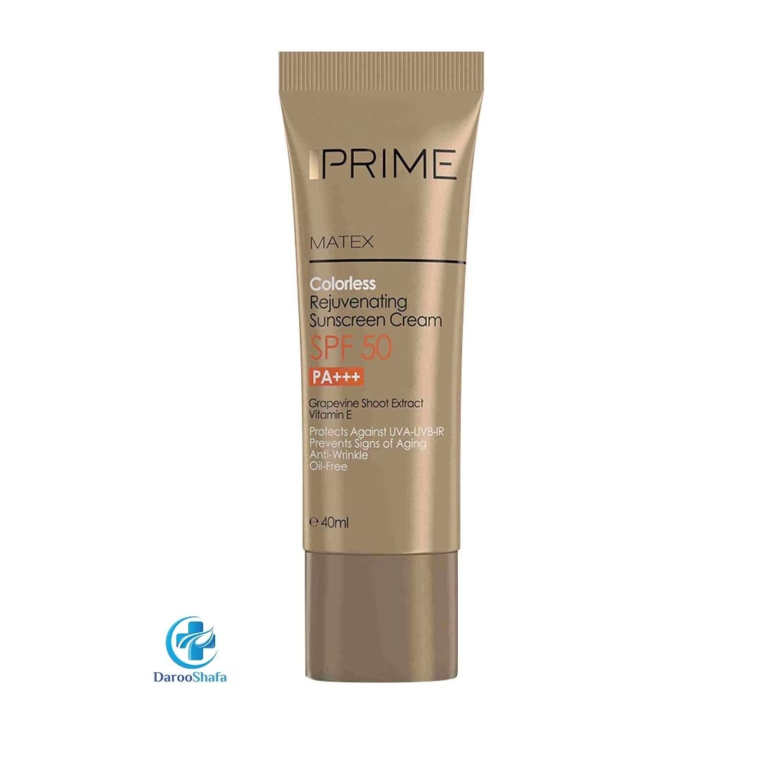 کرم ضد آفتاب بی رنگ جوان کننده SPF50 پرایم — تصویر ۲