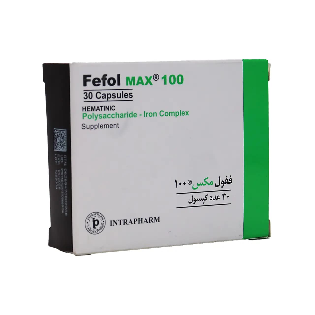 کپسول ففول مکس 100 اینترافارم بسته 30 عددی