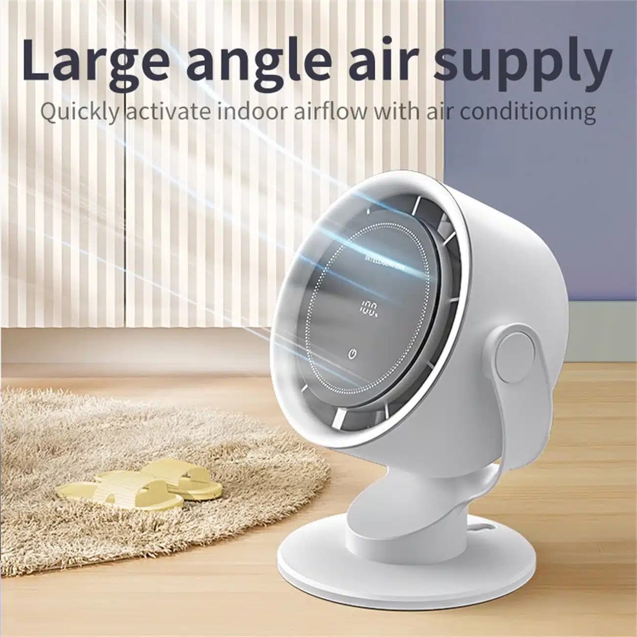 پنکه شارژی کول کلد CoolCold مدل K804 با نمایشگر دیجیتال لمسی — تصویر ۲