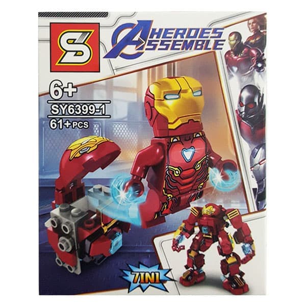 ساختنی اس وای مدل آیرون-من Iron Man از سری Heroes Assemble SY6399