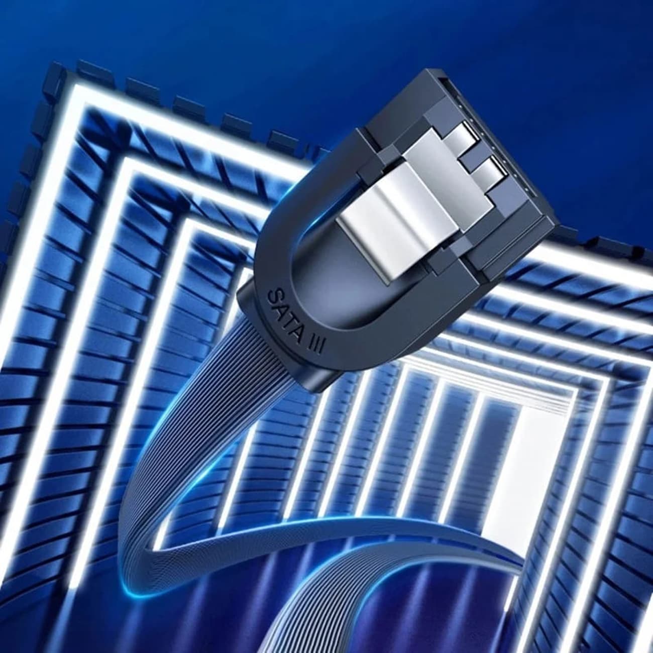 کابل دیتای هارد SATA3.0 نیم متری یوگرین UGREEN US217 30797 – زانویی 90 درجه — تصویر ۲