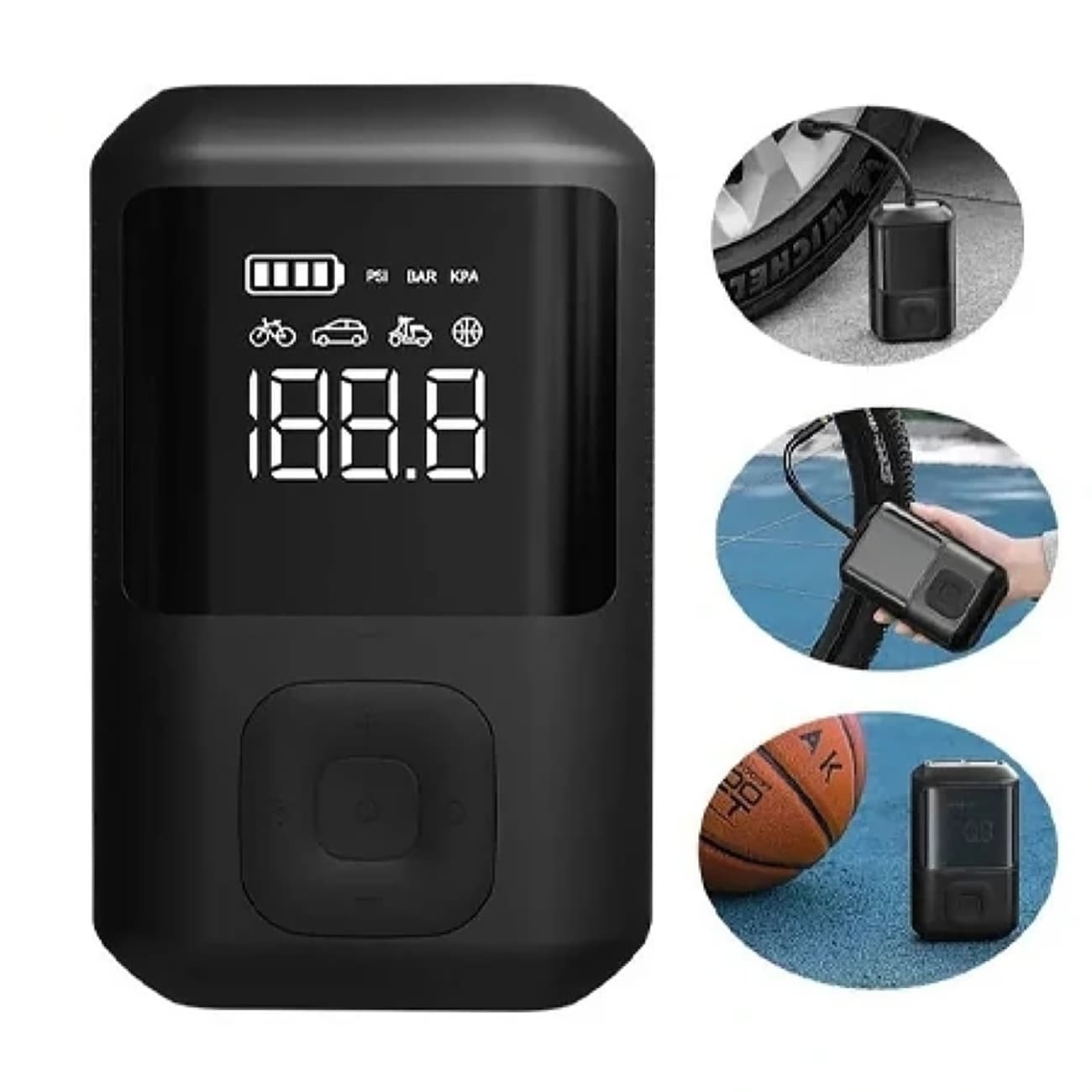 پمپ باد شارژی شیائومی Xiaomi مدل YY-CQB01 قابل حمل — تصویر ۵