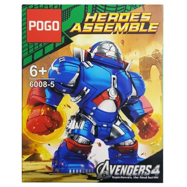 ساختنی پوگو مدل Hulkbuster کد ۵ از سری Heroes Assemble 6008