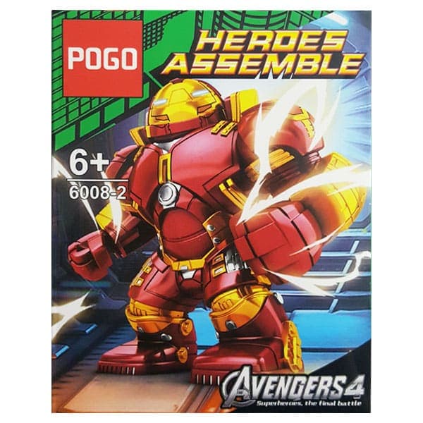 ساختنی پوگو مدل Hulkbuster کد ۲ از سری Heroes Assemble 6008