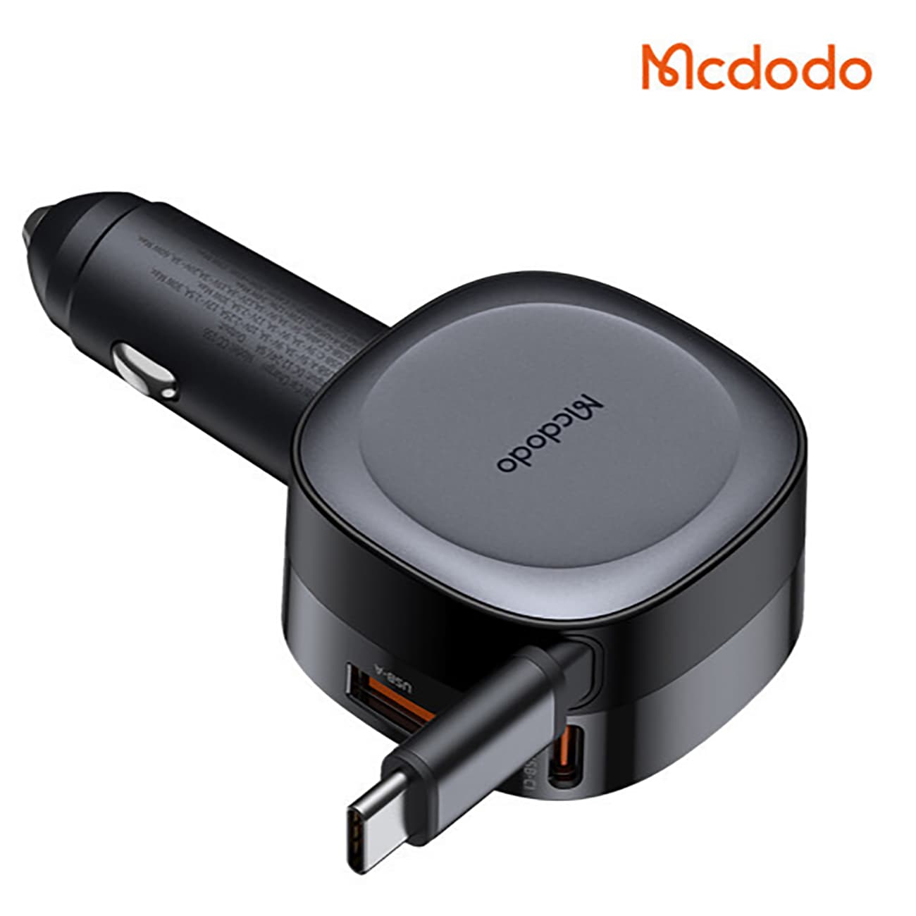 شارژر فندکی فست شارژ مک دودو MCDODO مدل CC-156 توان 75 وات با کابل — تصویر ۲